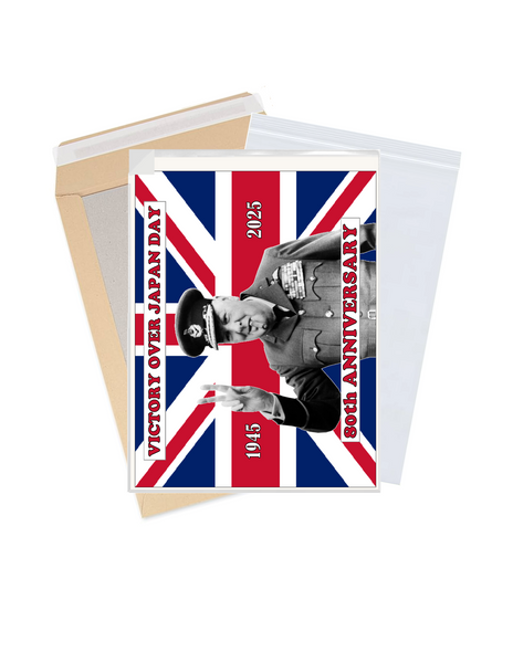 Celebrate 80 Years of Victory over Japan: VJ Day 80th Anniversary Premium A4 Size Cake Topper D1