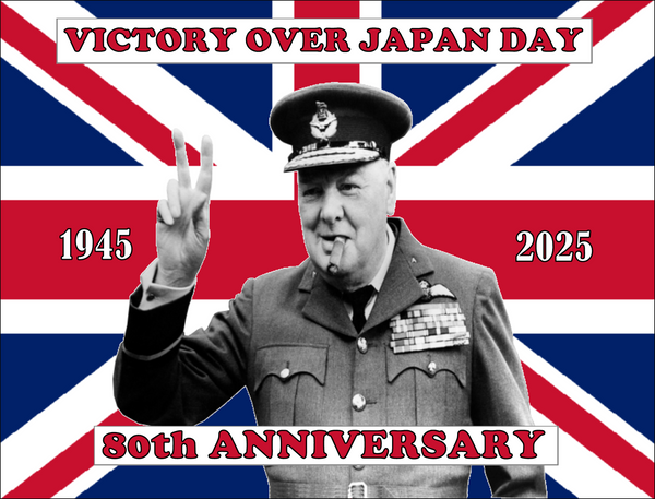 Celebrate 80 Years of Victory over Japan: VJ Day 80th Anniversary Premium A4 Size Cake Topper D1