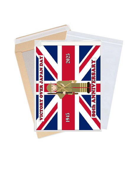 Celebrate 80 Years of Victory over Japan: VJ Day 80th Anniversary Premium A4 Size Cake Topper D2