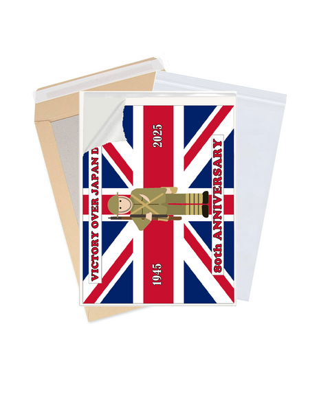 Celebrate 80 Years of Victory over Japan: VJ Day 80th Anniversary Premium A4 Size Cake Topper D2
