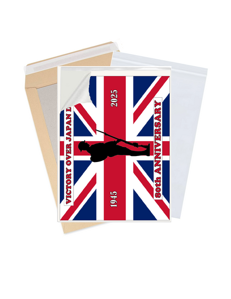 Celebrate 80 Years of Victory over Japan: VJ Day 80th Anniversary Premium A4 Size Cake Topper D3
