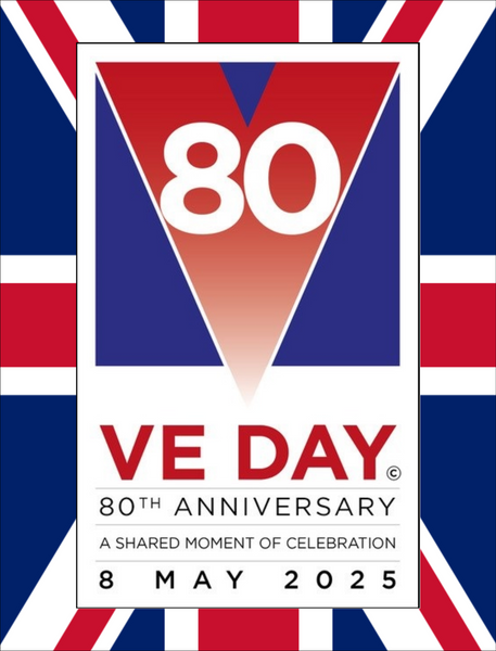Celebrate 80 Years of Victory: VE Day 80th Anniversary Premium A4 Size Cake Topper D5