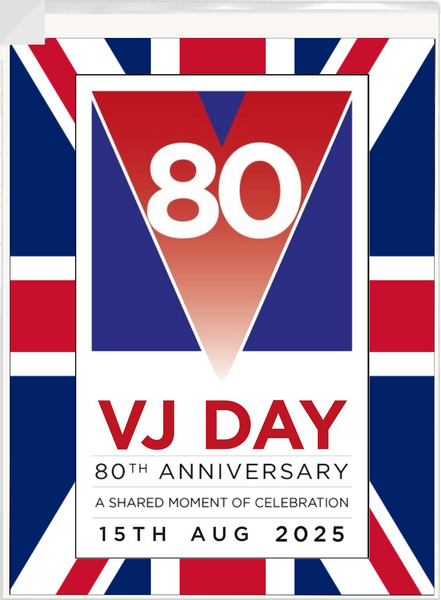 Celebrate 80 Years of Victory over Japan: VJ Day 80th Anniversary Premium A4 Size Cake Topper D5