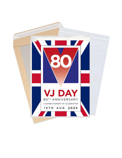 Celebrate 80 Years of Victory over Japan: VJ Day 80th Anniversary Premium A4 Size Cake Topper D5