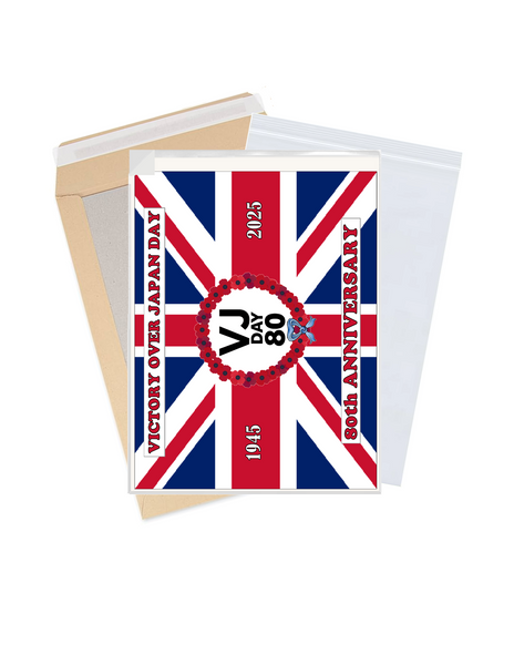 Celebrate 80 Years of Victory over Japan: VJ Day 80th Anniversary Premium A4 Size Cake Topper D6