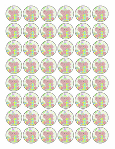 48x 1st BIRTHDAY PREMIUM EDIBLE DECOR WAFER PAPER FAIRY CUPCAKE CAKE TOPPERS D8