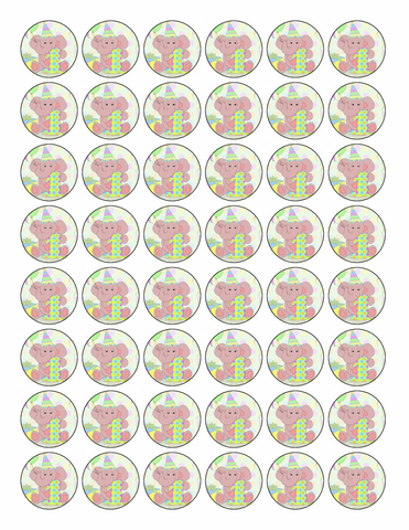 48x 1st BIRTHDAY PREMIUM EDIBLE DECOR WAFER PAPER FAIRY CUPCAKE CAKE TOPPERS D8