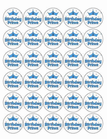 30x 1st BIRTHDAY PREMIUM EDIBLE ICING ROUND FAIRY DECOR CUPCAKE CAKE TOPPERS D10