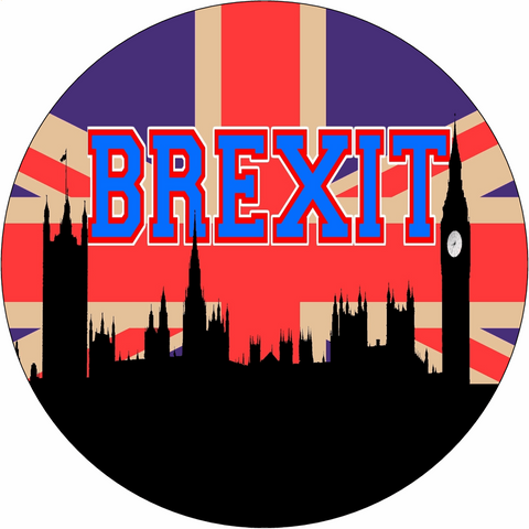 BREXIT PREMIUM 7.5" Edible ICING Cake Topper UK Flag Decoration Celebration D3