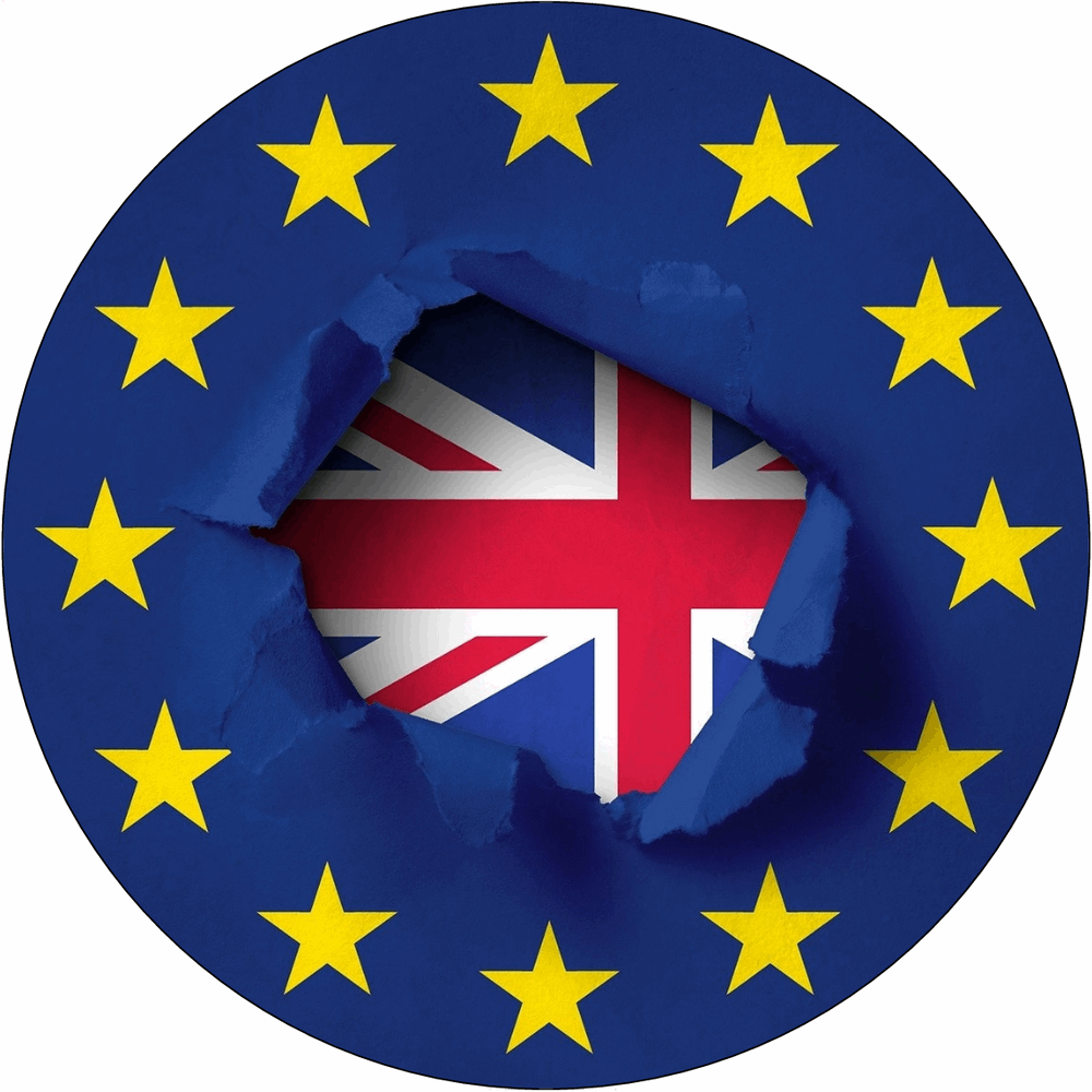 BREXIT PREMIUM 7.5" Edible ICING Cake Topper UK Flag Decoration Celebration D4