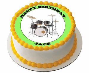 DRUM KIT DRUMS SET 7.5 PREMIUM Edible ICING Cake Topper DECORATION D1