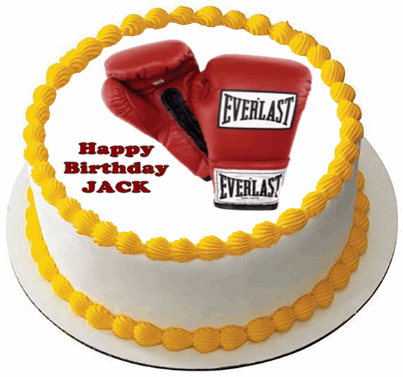 BOXING GLOVES Birthday 7.5 PREMIUM Edible ICING Cake Topper DECORATION D3