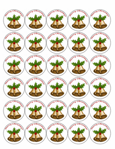 30 x HOLLY AND BELL PREMIUM CHRISTMAS EDIBLE FAIRY CUP CAKE TOPPERS XMAS D41