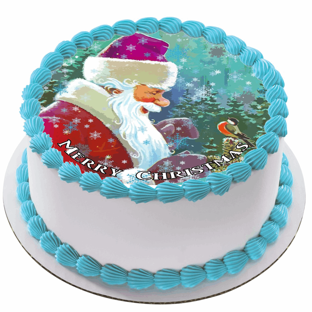 All Rice Topper Edible Christmas Rice Paper Cake Topper Decoration 7.5