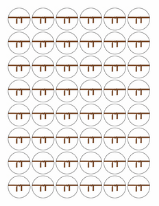 48 KARATE 30mm PREMIUM EDIBLE 3CM MARTIAL ART BROWN BELT CUPCAKE CAKE TOPPERS D3