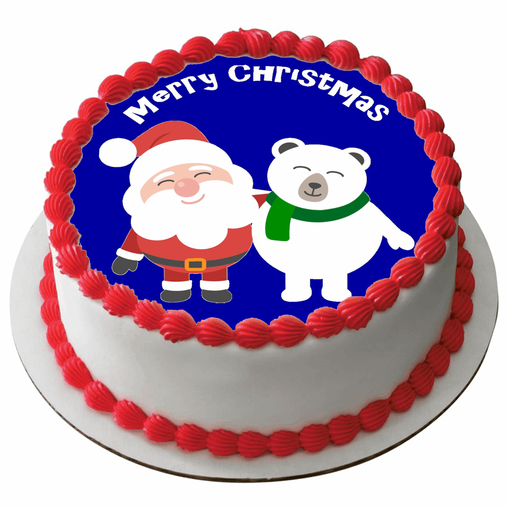 All Rice Topper Edible Christmas Rice Paper Cake Topper Decoration 7.5