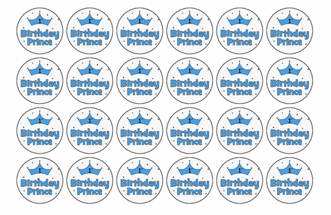 24x 1st BIRTHDAY PREMIUM EDIBLE DECOR WAFER PAPER FAIRY CUPCAKE CAKE TOPPERS D10