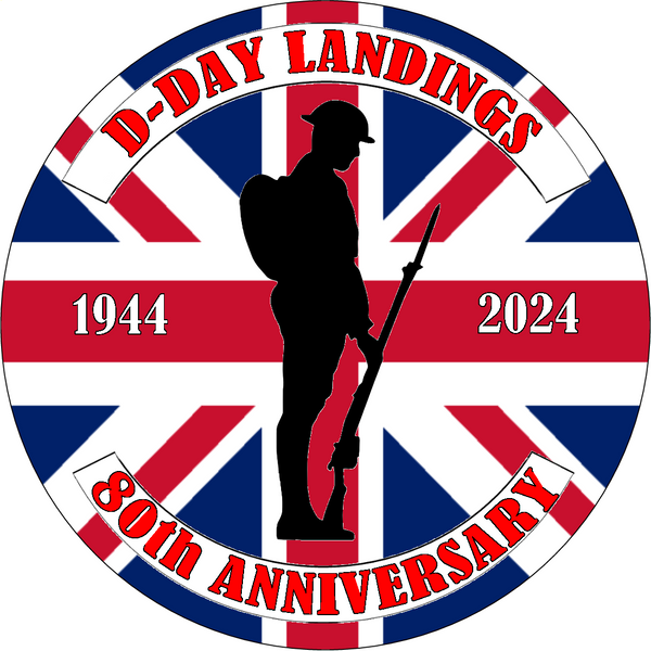 D-Day Landings 80th Anniversary 7.5" PREMIUM EDIBLE CAKE TOPPER D1