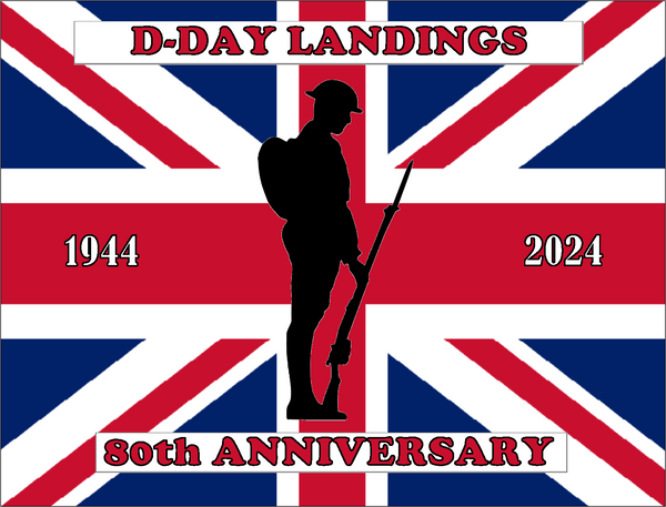 D-Day Landings 80th Anniversary A4 PREMIUM EDIBLE CAKE TOPPER D1