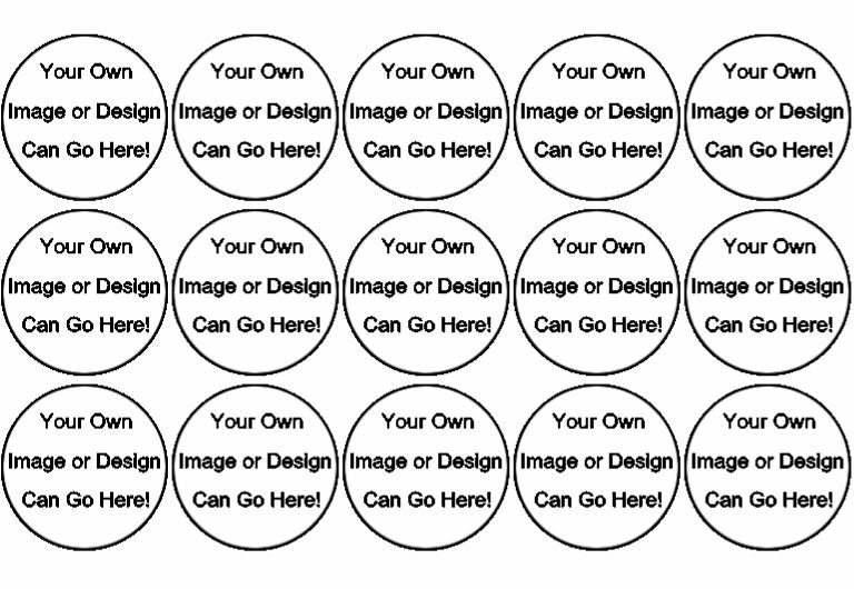 15x Your Own Designed 40mm Rice Paper Cup Cake Fairy Toppers Photo