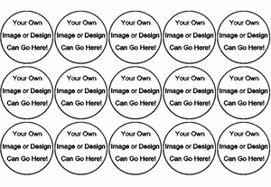 15x Your Own Designed 40mm Rice Paper Cup Cake Fairy Toppers Photo