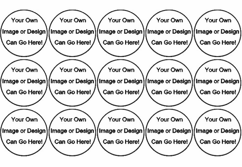 15x Your Own Designed 40mm Rice Paper Cup Cake Fairy Toppers Photo