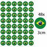 48 x BRAZIL EDIBLE FAIRY CUP CAKE TOPPERS OLYMPICS RIO 2016 BRAZILIAN