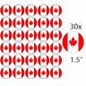CANADA - 30 x 1.5" PREMIUM Rice Paper Cake Toppers DECORATIONS D1