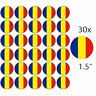 ROMANIA - 30 PREMIUM 1.5" / 40mm RICE WAFER PAPER CAKE TOPPERS Free P&P ROMANIAN