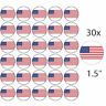 USA - 30 x 1.5" Rice Paper Cake Toppers - Free Delivery AMERICA AMERICAN FLAG