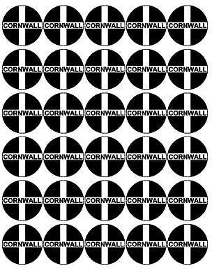 30x CORNISH EDIBLE PREMIUM CUPCAKE CAKE TOPPERS CORNWALL ST PIRANS DAY KERNOW D4