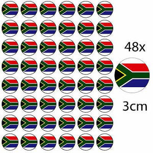 48 x SOUTH AFRICA EDIBLE FAIRY CUP CAKE TOPPERS AFRICAN D1