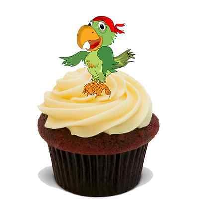 PIRATE PARROT 20X FLAT STAND UP PREMIUM RICE CARD Edible Cake Toppers D2 - KraftyDesigns