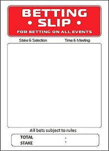 BOOKIES BETTING SLIPS - 25 x 5CM PREMIUM Rice Paper Cake Topper DECORATIONS D1