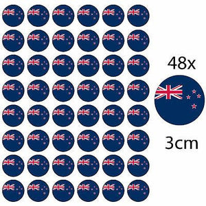 48x NEW ZEALAND PREMIUM EDIBLE ROUND ICING FAIRY CUP CAKE TOPPERS KIWI ‎Māori D1