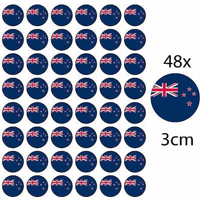 48x NEW ZEALAND PREMIUM EDIBLE ROUND ICING FAIRY CUP CAKE TOPPERS KIWI ‎Māori D1