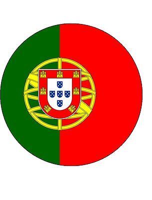 PORTUGAL - 7.5" Rice Paper Cake Topper - Free P&P-PERSONALISED