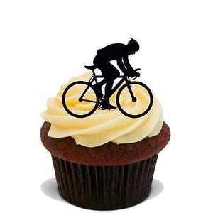 CYCLING BIKE 20X FLAT STAND UP PREMIUM RICE CARD Edible Cake Toppers RIDING D1