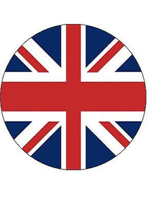 PLATINUM JUBILEE UNION JACK FLAG 7.5" PREMIUM EDIBLE ICING CAKE TOPPER BRITISH