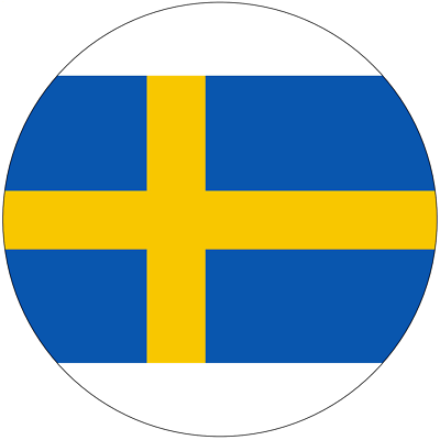 15 SWEDISH FLAG 40mm PREMIUM RICE PAPER CUP CAKE FAIRY TOPPERS EURO SWEDEN D1