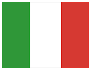 ITALY ITALIAN FLAG LARGE PREMIUM A4 RICE CARD CAKE TOPPER DECORATION EURO D1