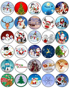 CHRISTMAS CAKE TOPPER PREMIUM EDIBLE 30x4cm WAFER CUPCAKE DECORATION GIFT XMAS 3