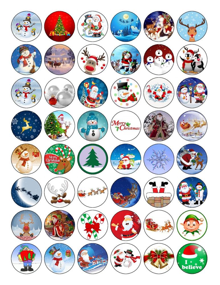 192 x MIXED PREMIUM CHRISTMAS EDIBLE FAIRY CUP CAKE TOPPERS XMAS D3