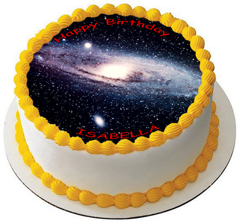 GALAXY 7.5 PREMIUM Edible ICING Cake Topper DECORATION D1