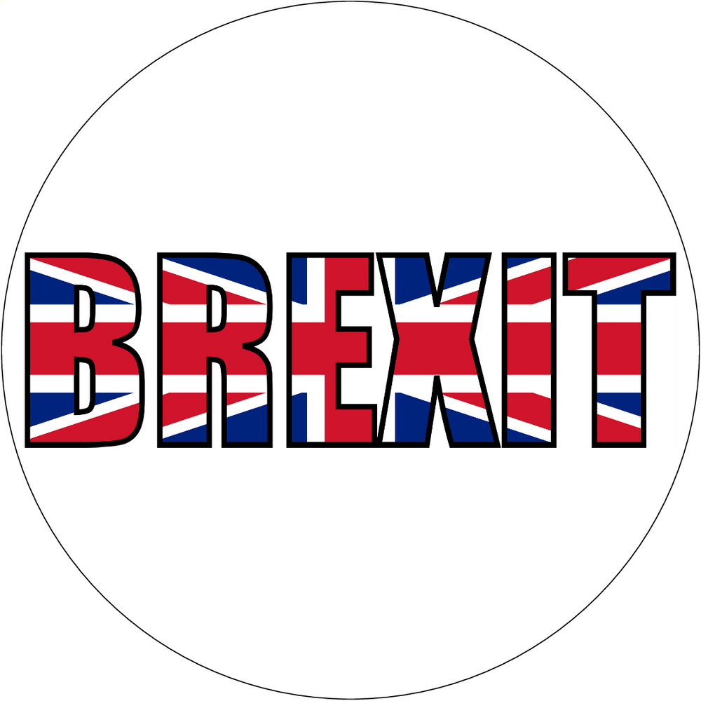 BREXIT PREMIUM 7.5" Edible ICING Cake Topper UK Flag Decoration Celebration D1