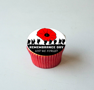 REMEMBRANCE DAY CAKE TOPPERS 30x4CM PREMIUM EDIBLE RICE PAPER DECORATION GIFT D6