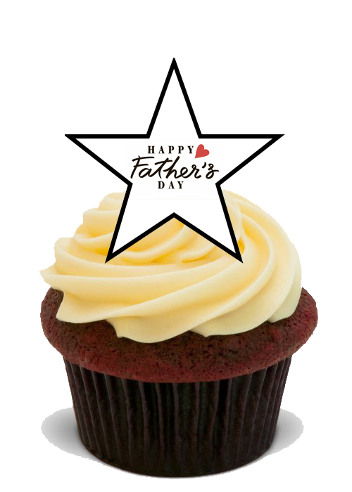 Stand Up Rice FATHERS DAY 30 x 4cm FLAT STAND UP PREMIUM RICE CARD Edible Cake ...