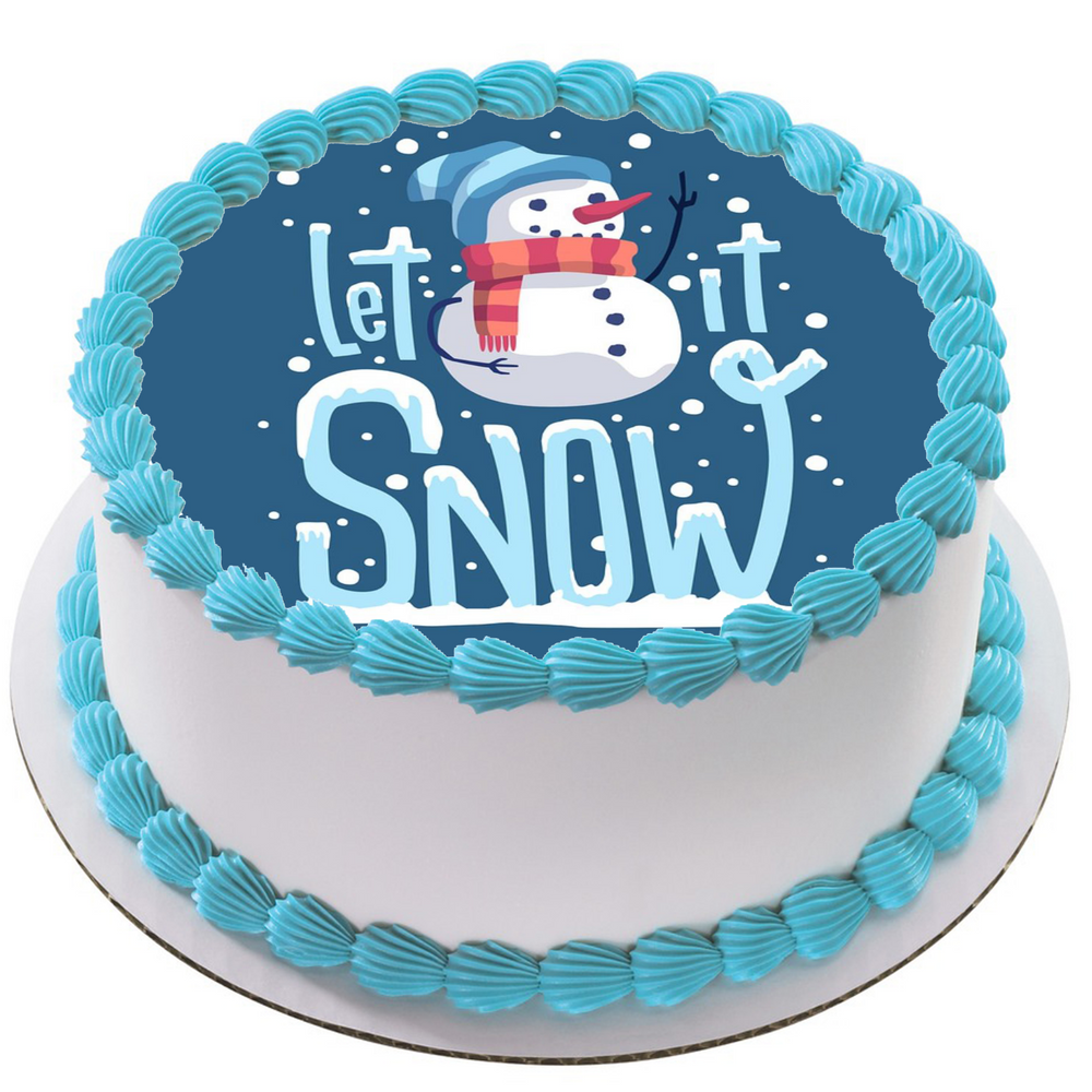 Edible Christmas Rice Paper PREMIUM Cake Topper Decoration 7.5 ...