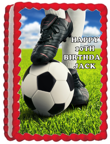 FOOTBALL BOOTS A4 PREMIUM Edible ICING Cake Topper DECORATION D7