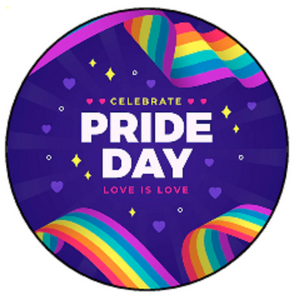 PRIDE 30 x 4cm PREMIUM EDIBLE RICE PAPER ROUND CUP CAKE TOPPERS LGBTQ D3